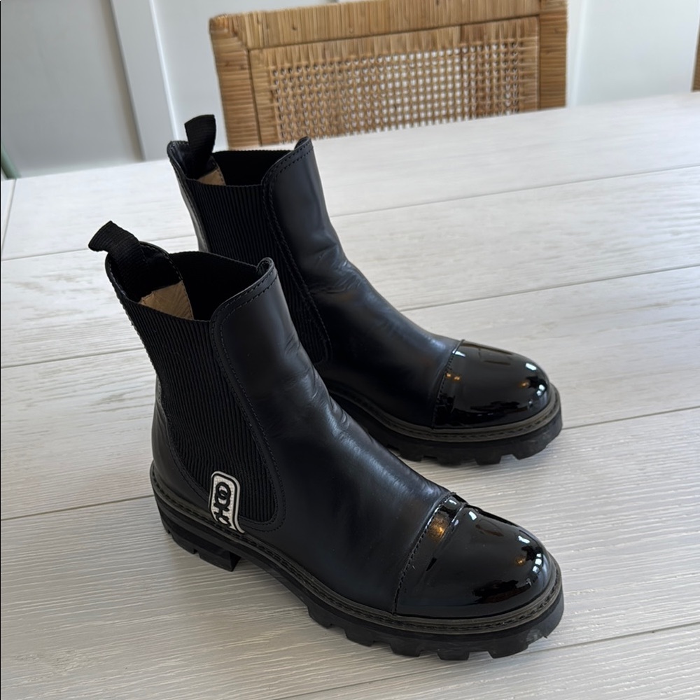 Black Leather Jimmy Choo Boots